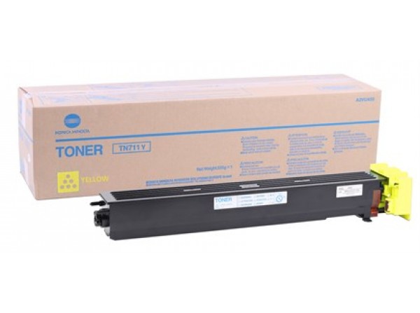 Konica Minolta TN-711 Orjinal Sarı Toner Bizhub C654-C754 (A3VU250)